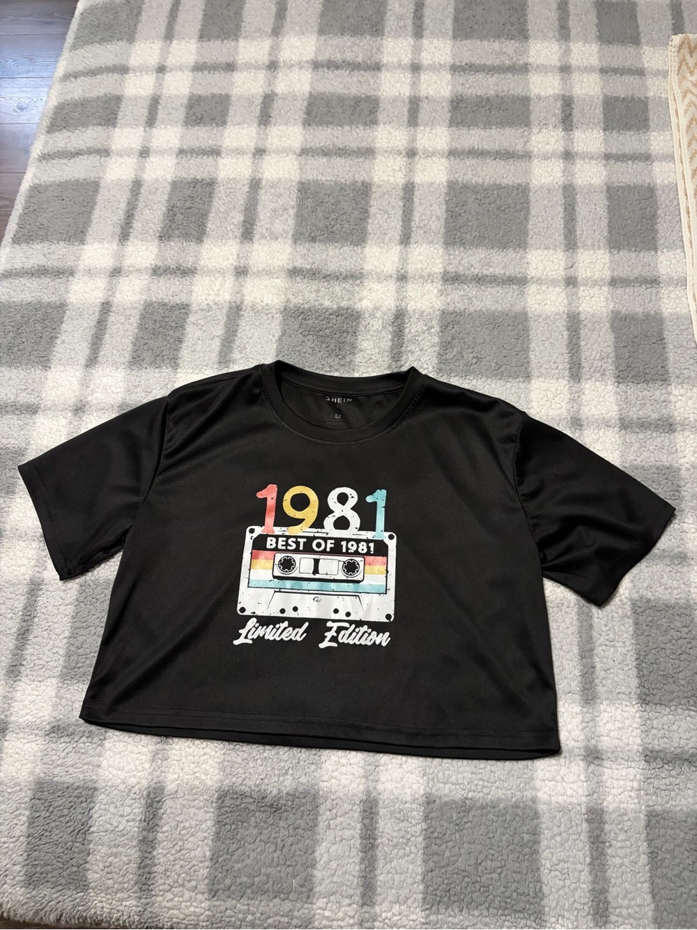 1981 'Limited Edition' Black Kids Graphic Tee